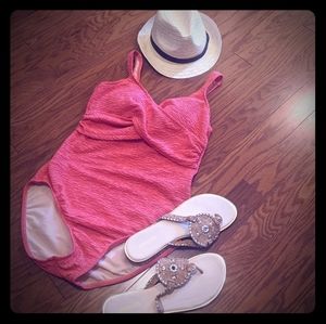 New, Never Worn Coral One Piece Swimsuit